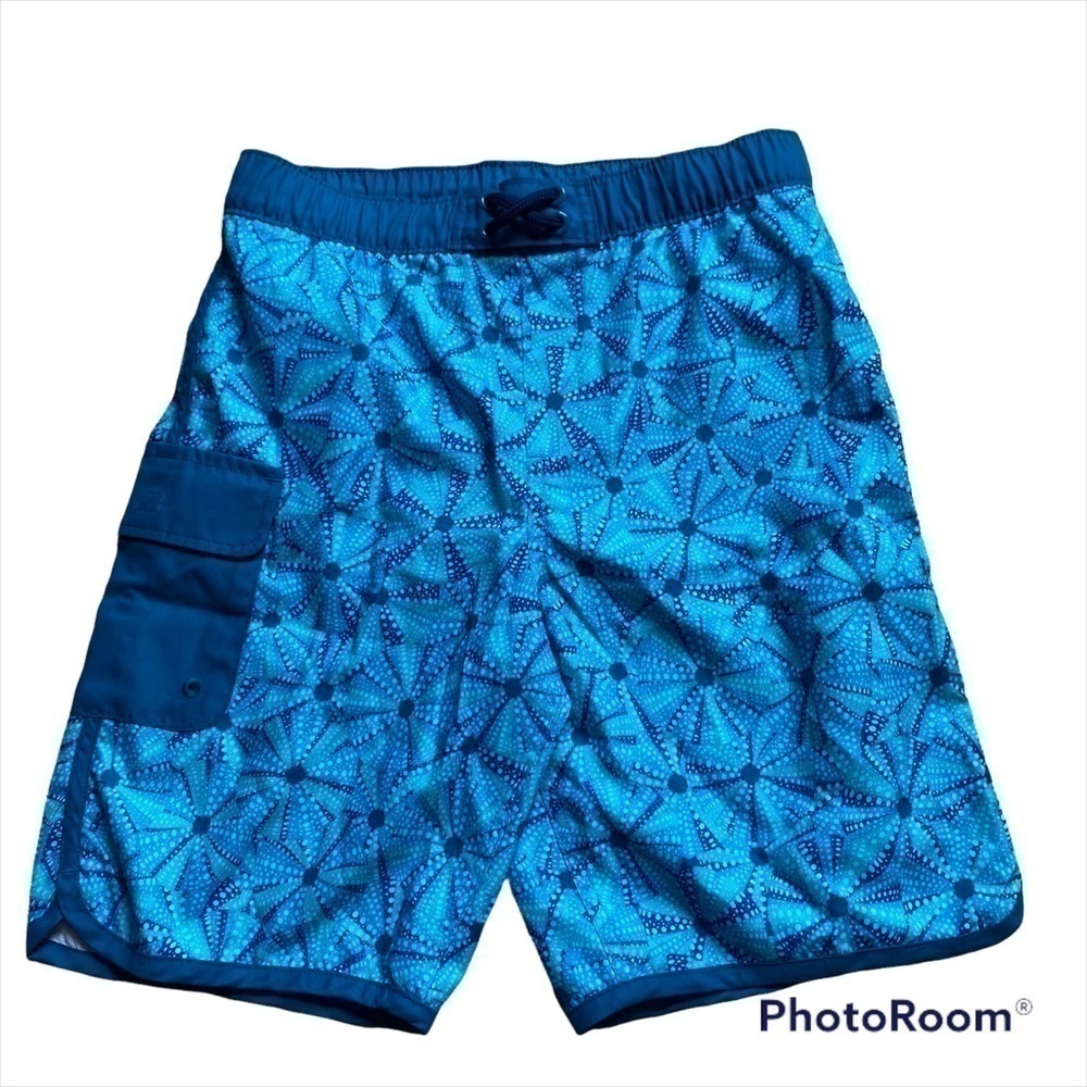 Lands End Large Swim Trunks Board Shorts Boys Kids Youth Bathing Suit